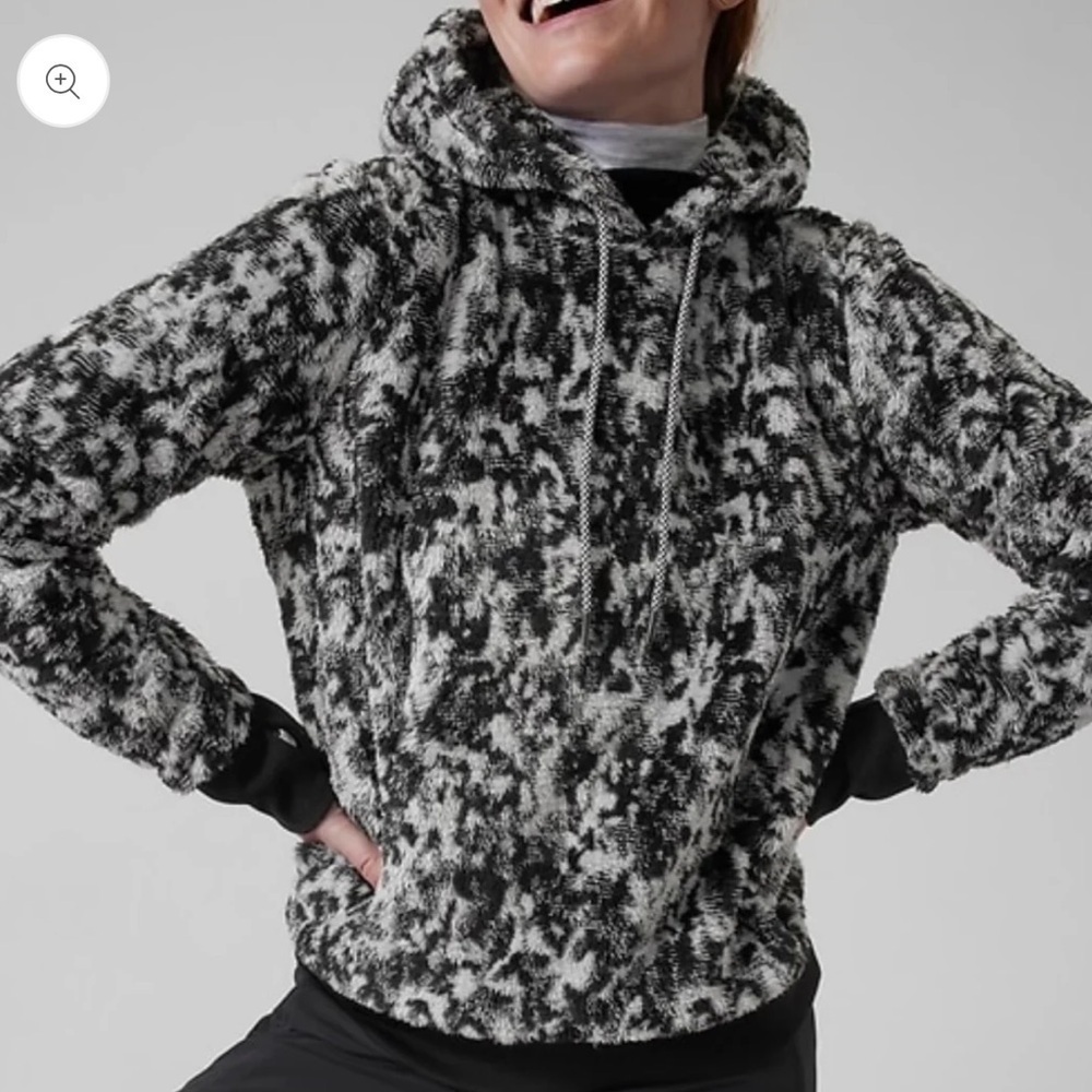 Athleta Tugga Sherpa Jacquard Hoodie – Size Small
